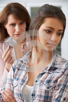 Mother Talks To Teenage Daughter About Contraception