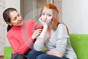 Mother tries reconcile with teen daughter