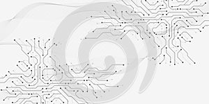 Motherboard digital abstract background. AI circuit board technology texture design. Semiconductor and computer processor on tech