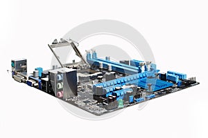 The motherboard is one of the main parts of a computer