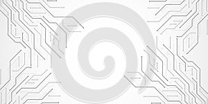 Motherboard technology abstract texture design. Creative idea AI banner concept for internet technology. Software coding