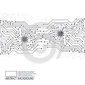 Motherboard. Vector. Abstract background of electronic board.