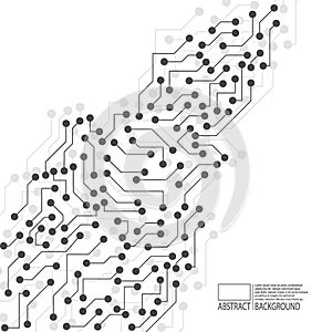 Motherboards. Modern line art illustration with