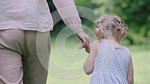 Motherhood. Child Holding Mother Hand Closeup