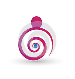 Motherhood concept vector logo