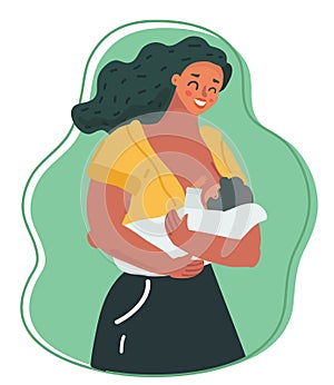 Motherhood and lactation concept.