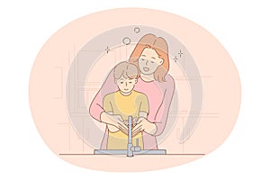 Motherhood, Mother and son, mothers day concept