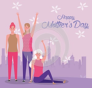 Mothers day card with beautiful moms mothers day card