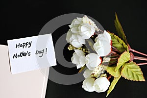 Mothers day card with flower