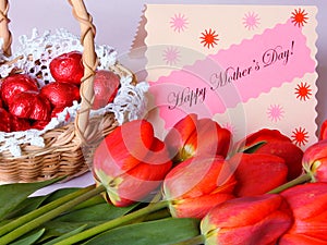 Mothers Day Card - Stock Photos
