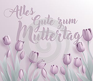 Mothers Day German Alles Gute Zum Muttertag Design