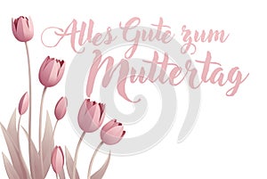 Mothers Day German Alles Gute Zum Muttertag Design