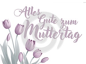 Mothers Day German Alles Gute Zum Muttertag Design