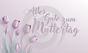 Mothers Day German Alles Gute Zum Muttertag Design