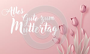 Mothers Day German Alles Gute Zum Muttertag Design