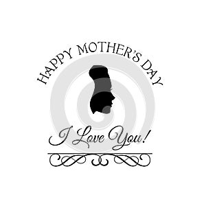 Mothers Day Labels set.