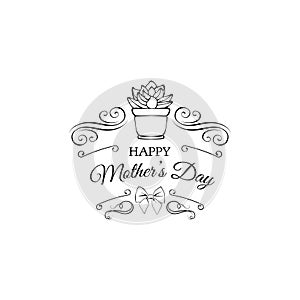 Mothers Day Labels set.