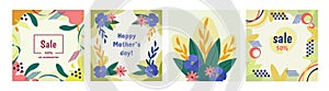 Mothers day sales banners