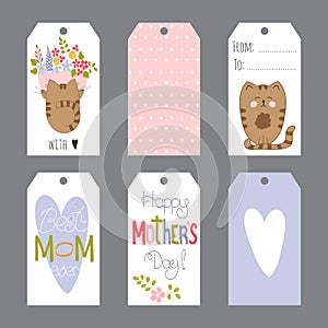 Mothers Day set of tags