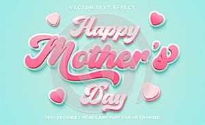 Mothers day text style template