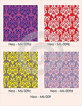 Motif Floral Morden Pattern Design Vector CDR