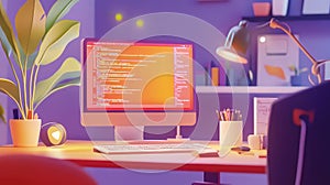 motion animating source code in a paper cut out style