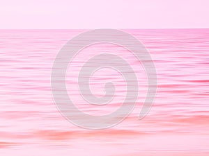 Motion blur composing of the sweet pink sea