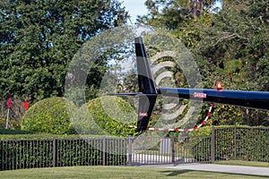 Motion Blur of Helicopter Tail Rotar Spinning photo