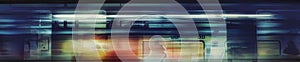 Motion blur of high speed train in subway