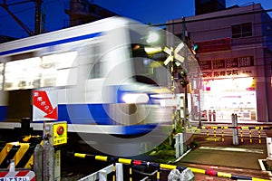 Motion blur of a modern high speed train