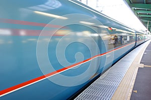 Motion blur of a modern high speed train