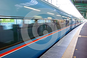 Motion blur of a modern high speed train