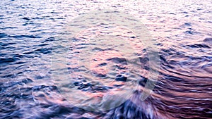 Motion blur of sea wave