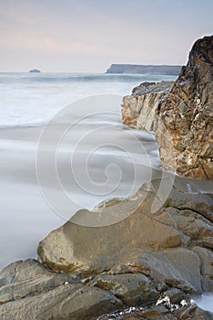 Motion Blurred Waves, Cornwall, UK.