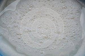 Motion Bubbles occur from shampoo