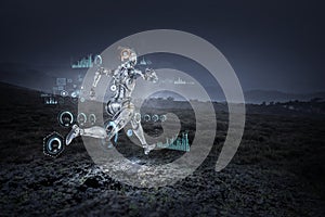 Motion caption virtual reality. Mixed media