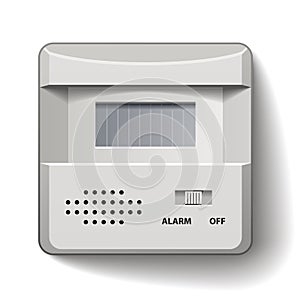 Motion detector infrared alarm