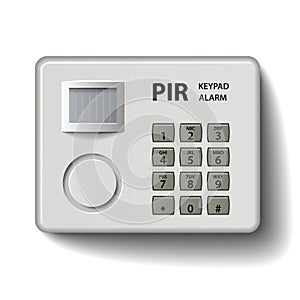 Motion detector keypad infrared alarm