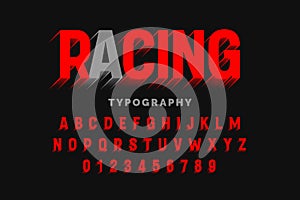 Motion effect font design