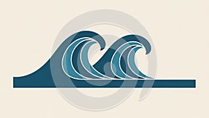 Motion and flow of the ocean waves creating a dynamic and abstract