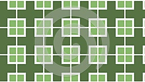 Motion Of Geometric Green Squares Sliding Sideward. graphics