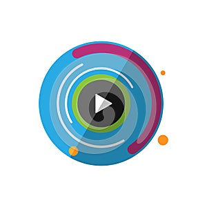 Motion graphics icon. Digital animation illustration