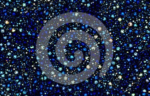 Motion of many small meteorite in a space stars