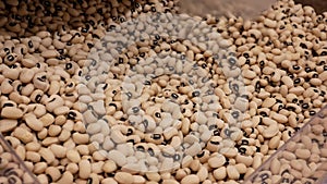 Motion of people buying blackeye bean inside Superstore