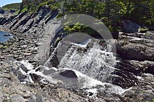 Motion River cascade waterfall Torbay NL