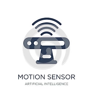 Motion sensor icon. Trendy flat vector Motion sensor icon on whi