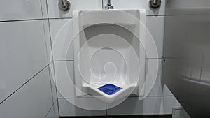 Motion of toilet flushed inside man washroom