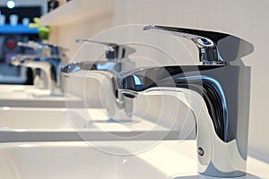 motionactivated faucets on display, ready for a demo photo