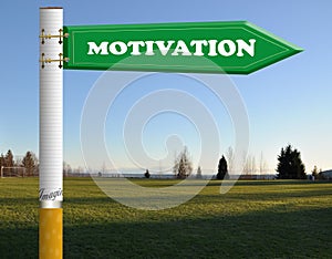 Motivation cigarette road sign