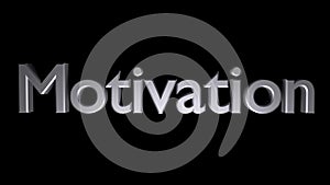 Motivation Coaching animation with streaking text in grey